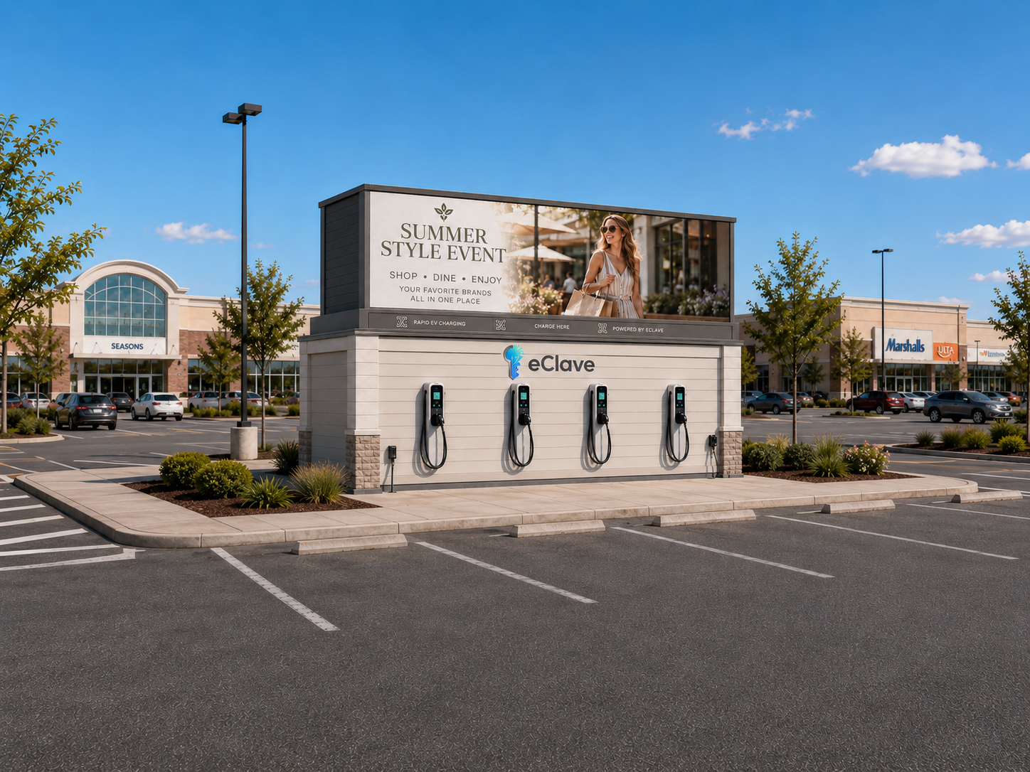 Retail Center Charging Hubs